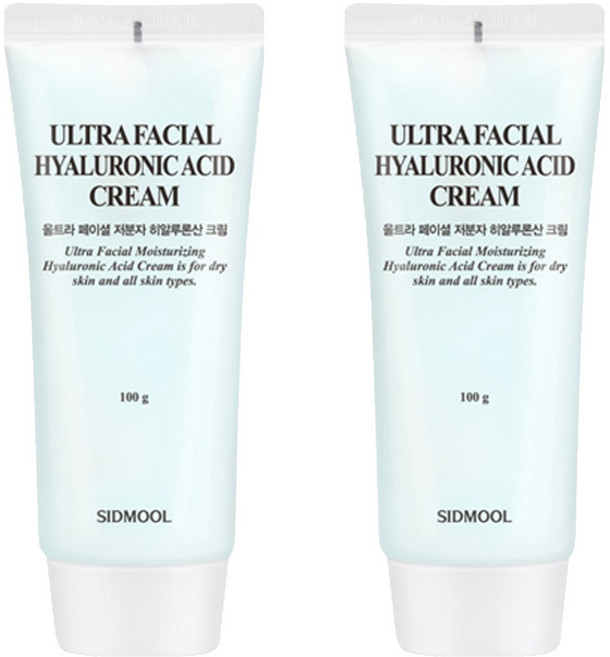 시드물 울트라페이셜 모이스처라이징 저분자 히알루론산 크림, 2개, 100g