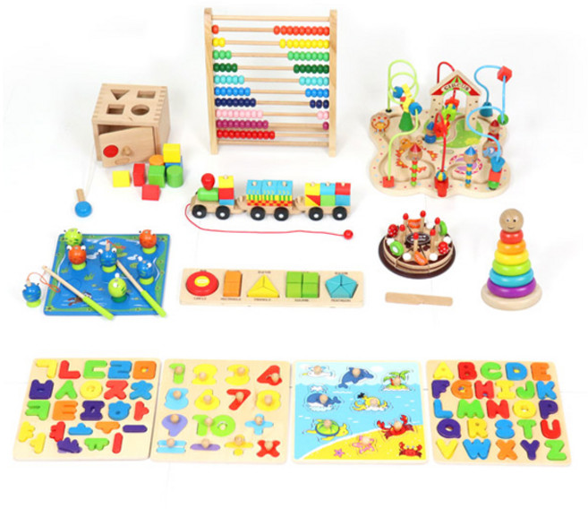 토도리브로 원목교구 12종 세트, 1세트