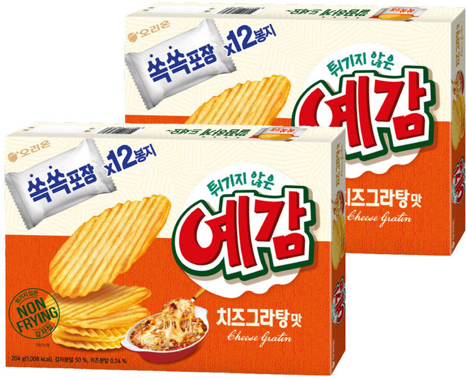 ORION 好麗友 預感香烤洋芋片 起司口味, 204g, 2盒