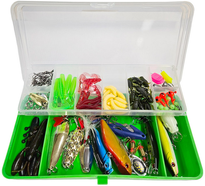 WEIHE 하드베이트 소프트베이트 루어 세트, 혼합색상, 250g, 1세트