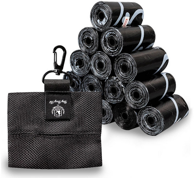 딩동펫 애견 프리미엄 풉백 똥츄세트, 블랙, 15개입, 1세트