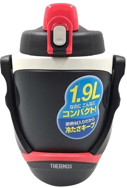 THERMOS 膳魔師 保冷壺, 黑色 + 紅色, 1個