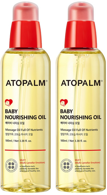 아토팜 베이비 너리싱 오일, 100ml, 2개