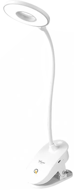YAGE 雅格 充電可夾款檯燈 YG-8102E, 白色