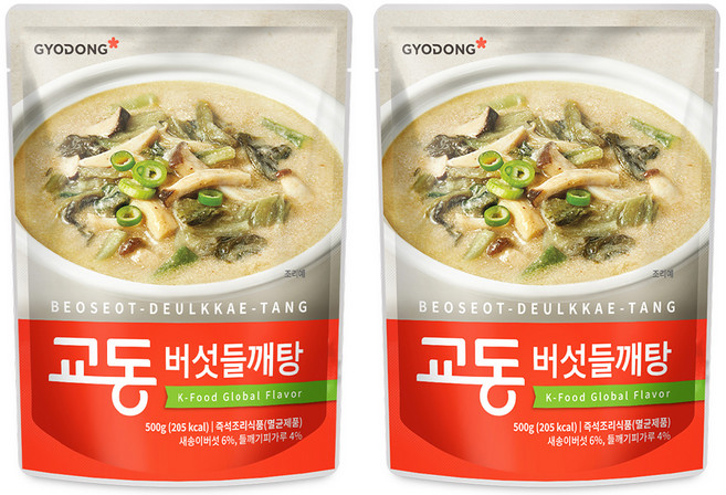교동식품 버섯들깨탕, 500g, 2개