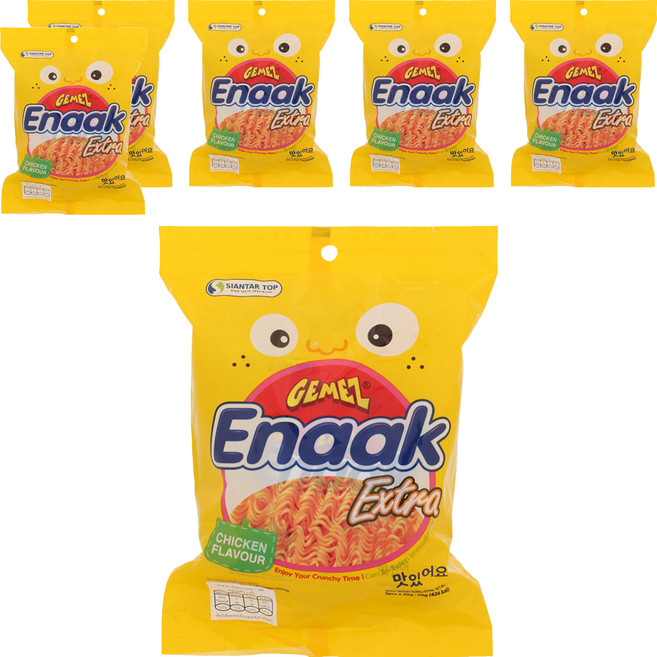 GEMEZ Enaak 韓式小雞麵 雞汁味, 90g, 6袋