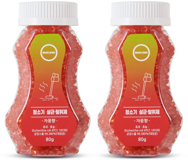마크롱 청소기 살균 탈취제 자몽향 본품, 80g, 2개