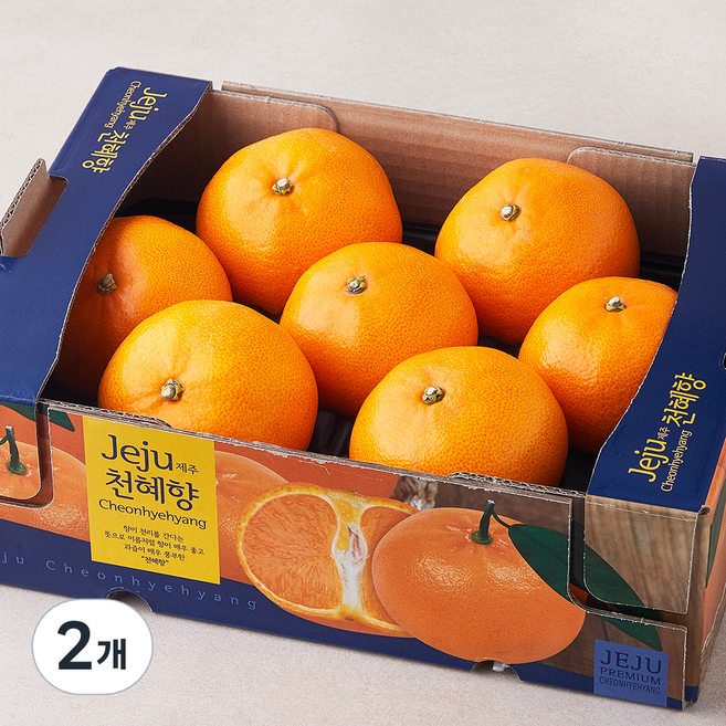 가족 당도선별 천혜향, 2kg(중과, 7~9입), 2개