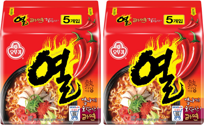 오뚜기 열라면 120g, 10개