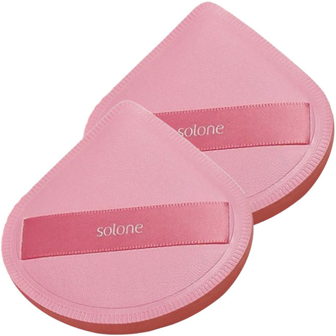 Solone 訂製舒芙蕾海綿 加大款 扇形, 櫻花粉, 2個