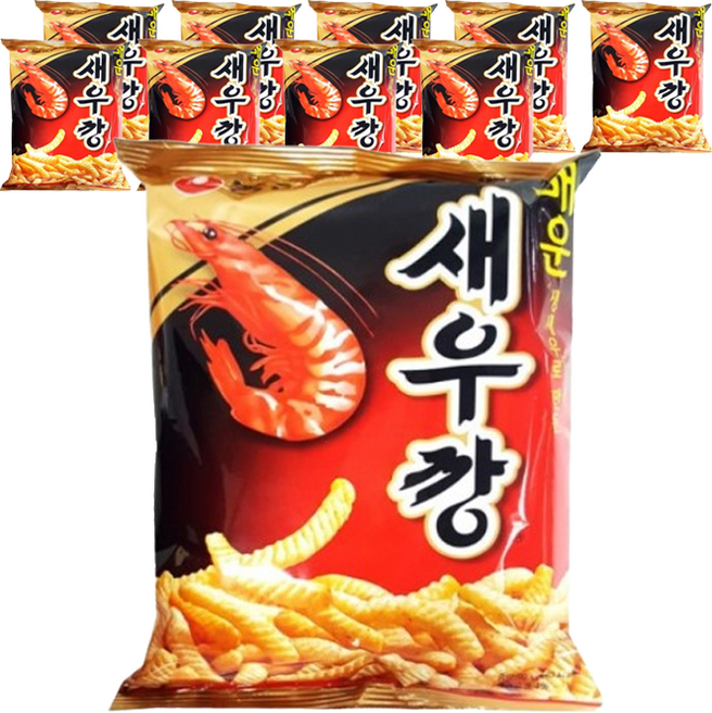 새우깡 매운새우깡, 90g, 10개