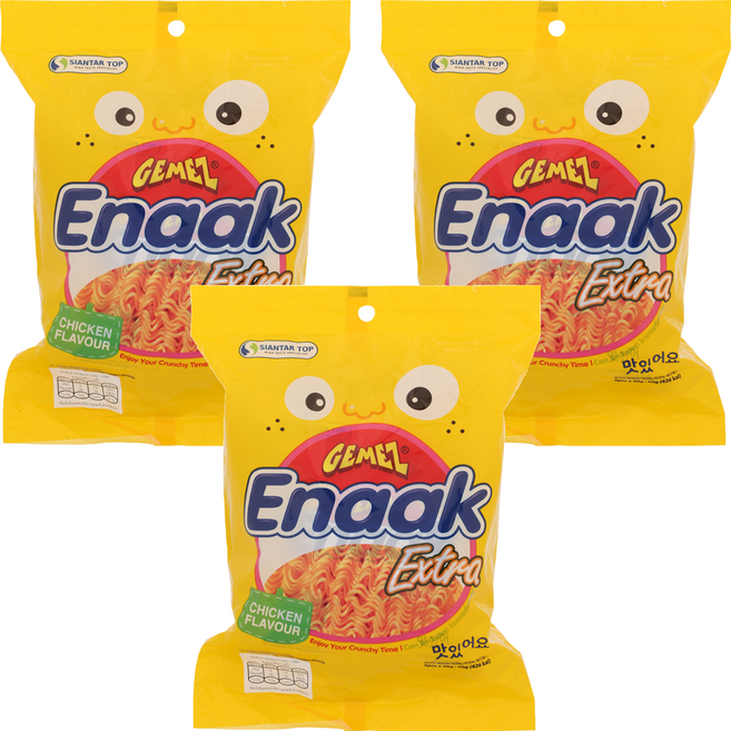 GEMEZ Enaak 韓式小雞麵 雞汁味, 90g, 3袋