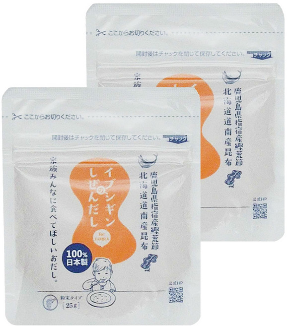 日本 ORIDGE 不加食鹽昆布柴魚粉, 25g, 2包