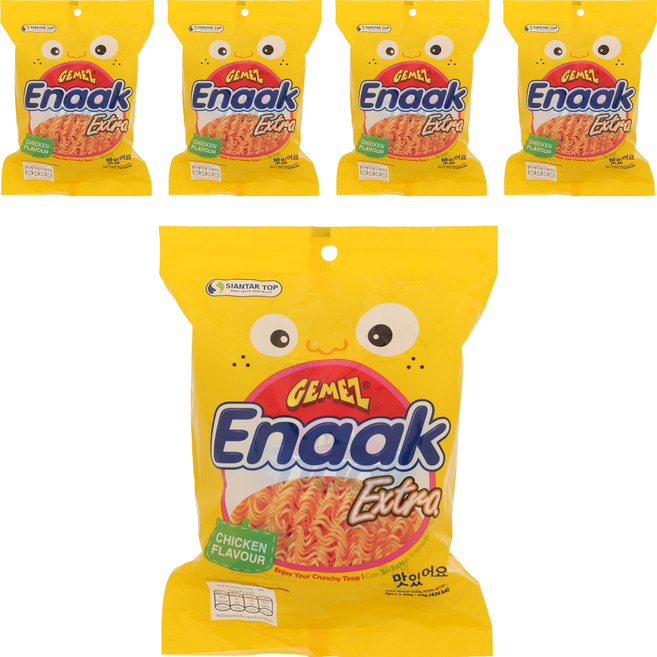 GEMEZ Enaak 韓式小雞麵 雞汁味, 90g, 5袋