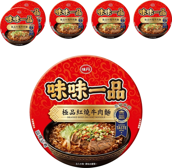 味丹 味味一品 極品紅燒牛肉麵, 6入