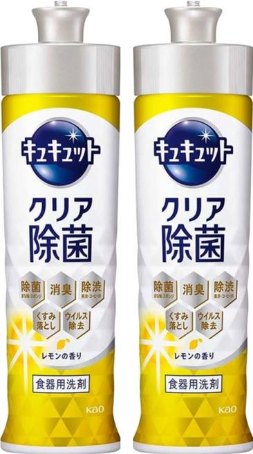 Kao 花王 Cucute 珂珂透 洗碗精 檸檬香, 220ml, 2瓶