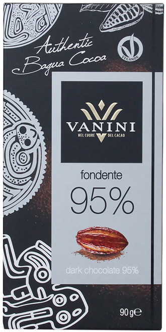 義大利 VANINI 95%黑巧克力, 90g, 1個