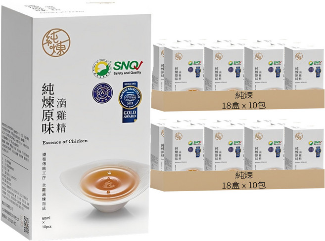 純煉 原味滴雞精, 60ml, 10包, 36盒
