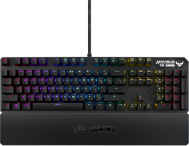 ASUS 華碩 TUF GAMING K3 電競 Wired 機械鍵盤 黑色 RA05 RGB 青軸
