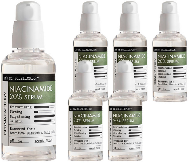 더마팩토리 나이아신아마이드 20% 세럼, 80ml, 6개