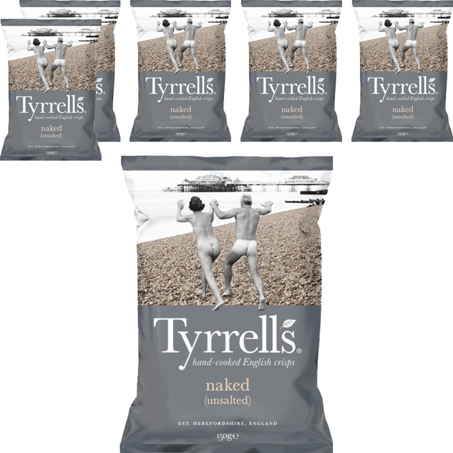Tyrrells 泰勒思 洋芋片 無調味, 150g, 6包