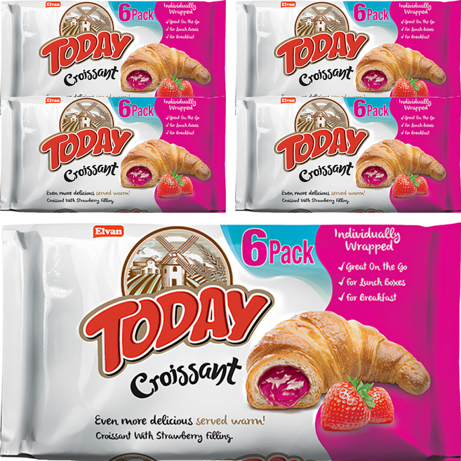 土耳其 TODAY 可頌麵包 草莓味, 5包, 270g