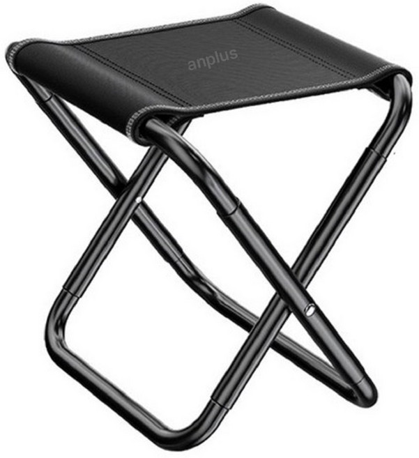 앙플러스 한손에 쏙 초경량 접이식의자, 블랙, 1개