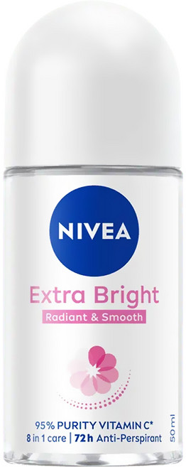NIVEA 妮維雅 台灣公司貨 止汗爽身乳液 美白系列, 50ml, 1瓶