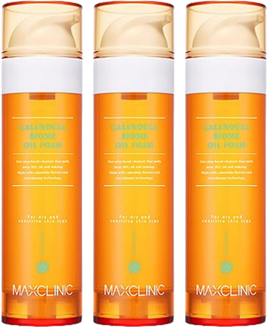 MAXCLINIC 金盞花微生態油潔面乳, 110g, 3個