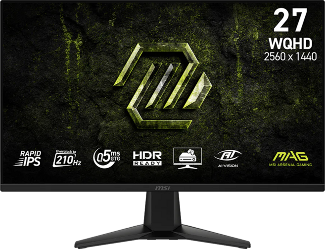msi 微星 WQHD 27型電競螢幕 IPS/2K/HDR400/210Hz/0.5ms, 27吋, MAG 275QF E21