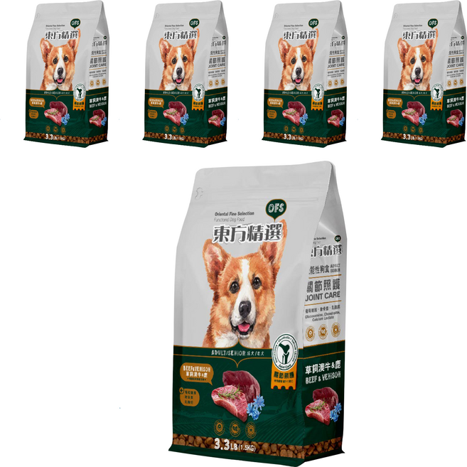 Oriental Fine Selection 東方精選 成犬/老犬機能性狗食, 關節照護, 1.5kg, 5袋