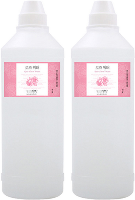 맑을담 로즈 워터, 1L, 2개