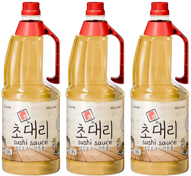 카쿠카쿠 초대리 단촛물, 1.8L, 3개