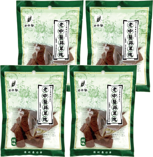 老中醫 豆干 蒜茸塊, 80g, 4包