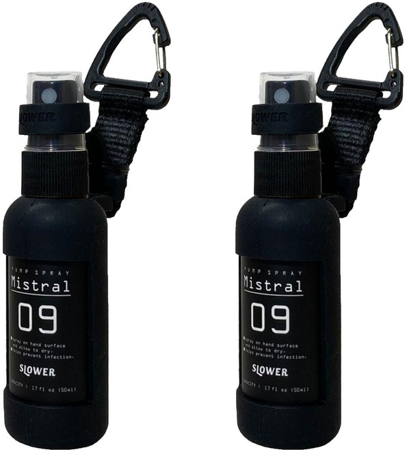 日本 SLOWER 軍風隨身噴霧瓶 SLW249, 黑色, 2瓶