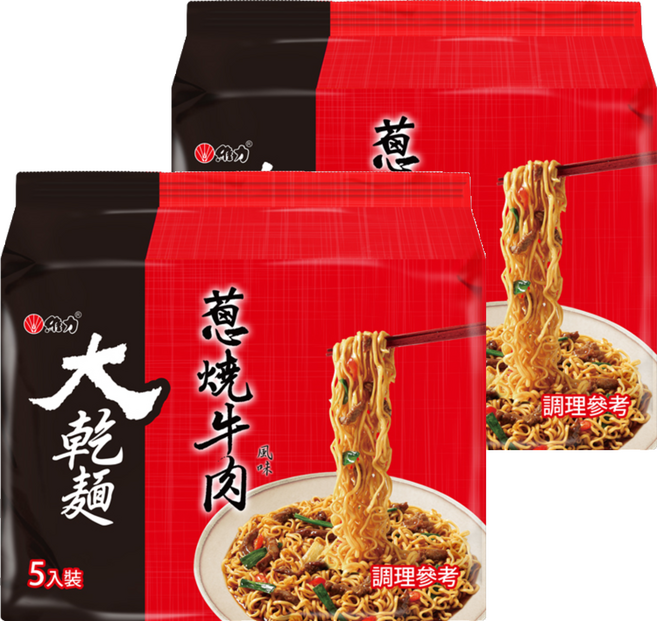 維力 大乾麵 蔥燒牛肉 95g, 10包