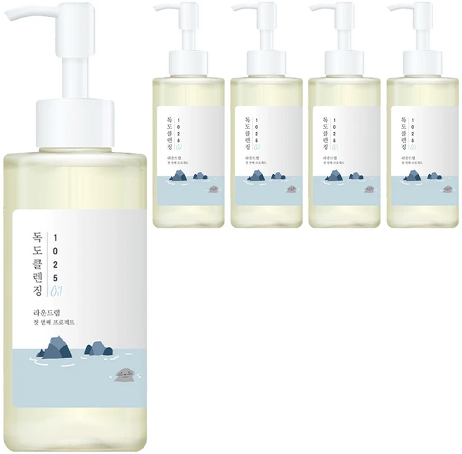 라운드랩 1025 독도 클렌징오일, 200ml, 5개 - 쿠팡