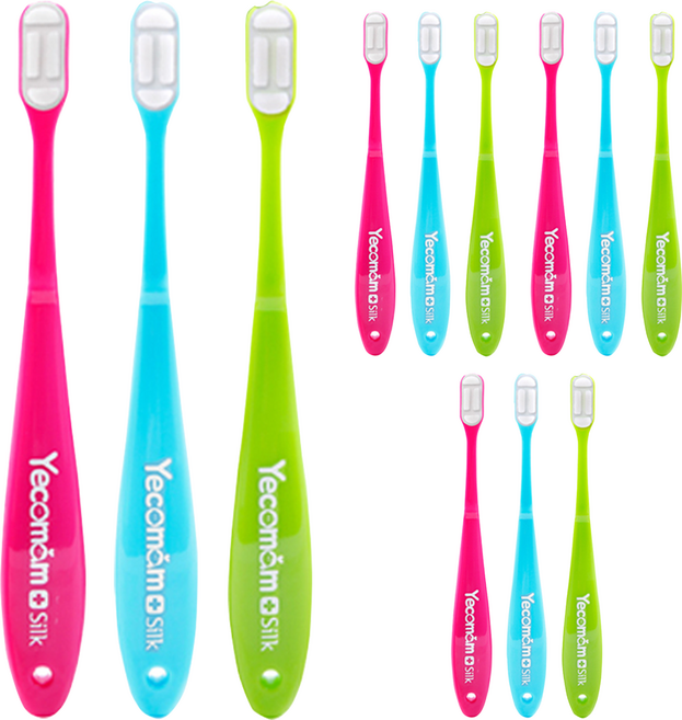 예꼬맘 실크 어린이 칫솔 2단계, 랜덤발송, 1개입, 12개