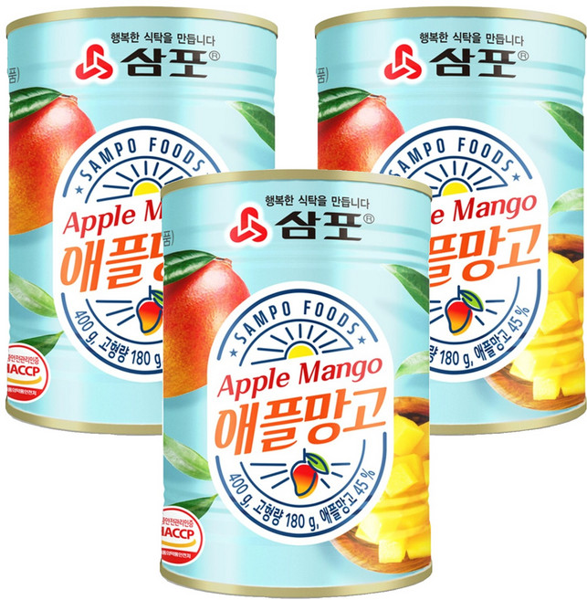 삼포 애플망고, 3개, 400g