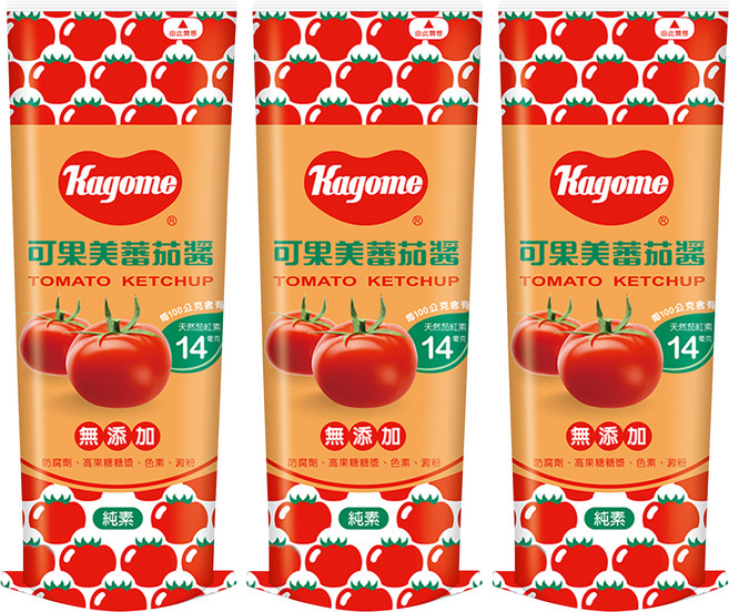 KAGOME 可果美 蕃茄醬, 300g, 3瓶