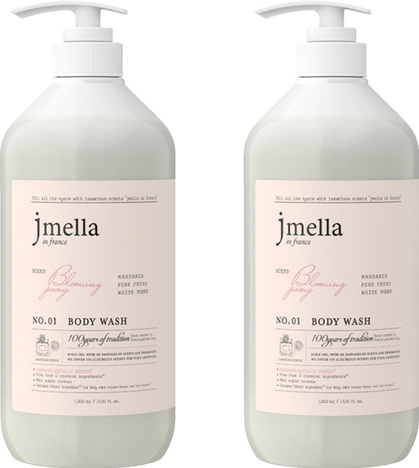 jmella 法式漫舞香水沐浴乳 Blooming Peony, 1L, 2瓶