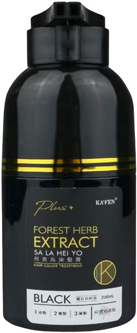KA'FEN 卡氛 Plus+ 何首烏染髮膏, 曜石純粹黑, 1件