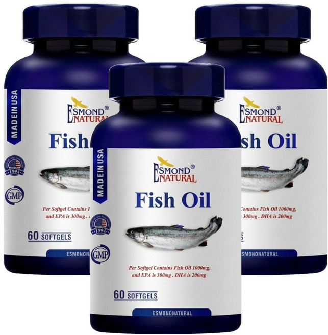 ESMOND NATURAL 愛司盟 純淨魚油軟膠囊, 60顆, 3罐