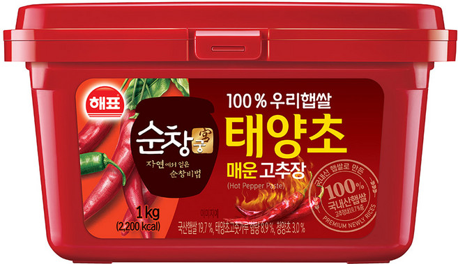 해표 순창궁 태양초 매운 고추장, 1kg, 1개