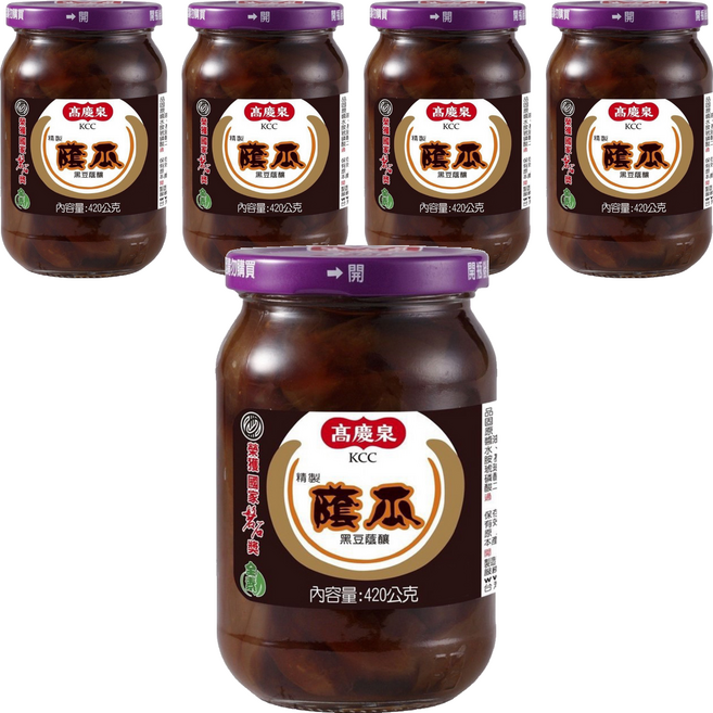 高慶泉 蔭瓜, 420g, 5罐