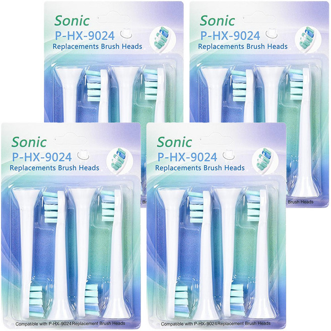 DMTS 大美天使 On Be You 飛利浦 Sonicare 電動牙刷相容替換刷頭 Optimal Plaque Defense, P-HX-9024, 4組