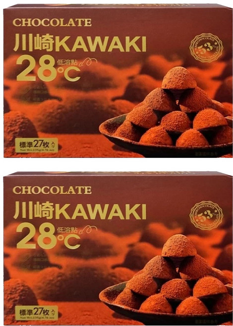 kawasaki 川崎 小松露黑巧克力, 420g, 2盒