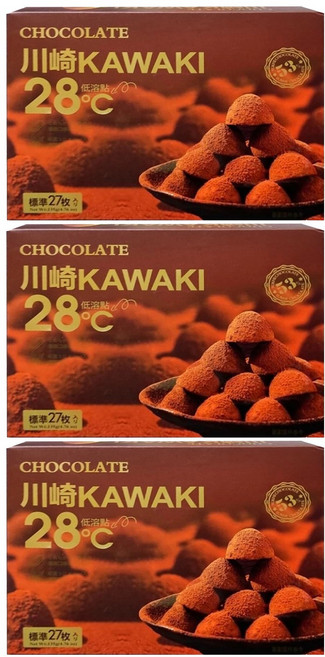 kawasaki 川崎 小松露黑巧克力, 420g, 3盒