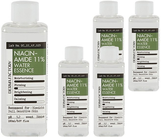 더마팩토리 나이아신아마이드 11% 워터 에센스, 150ml, 5개