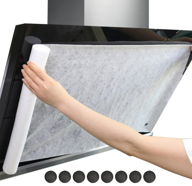 포유리빙 가스레인지 주방 후드 커버 + 자석 8p 세트, 1세트